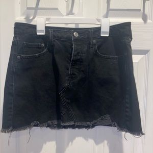 American eagle Black denim skirt